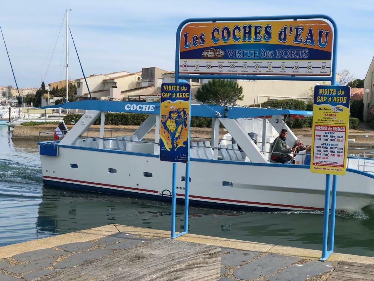 Cap Capistol Studio Le Cap D'Agde Vue Port المظهر الخارجي الصورة